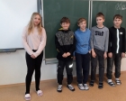 1.  místo za skupinové práce získali tito žáci: Verča, Kája, Ondra K., Tom, Ondra N.