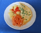omeleta s hráškem